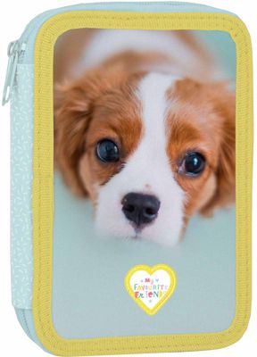 LANNOO 484505 MY FAVOURITE FRIEND Etui Box Hund trkis Mdchen Kinder