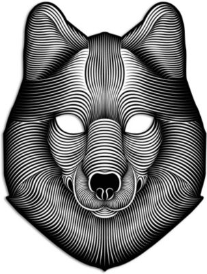 Cветовая маска GeekMask "Shadow Wolf", со звуком
