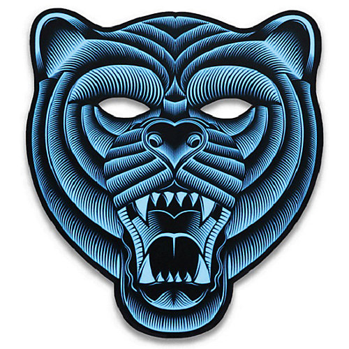 Cветовая маска GeekMask "Grizzli", со звуком - разноцветный от GeekMask