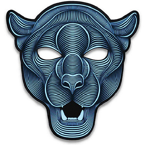 Cветовая маска GeekMask "Jaguar", со звуком - разноцветный от GeekMask