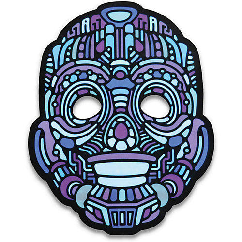 Cветовая маска GeekMask "Robot", со звуком - разноцветный от GeekMask