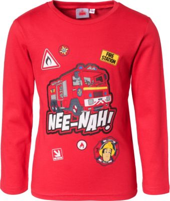 Feuerwehrmann Sam Langarmshirt Shirt Jungen