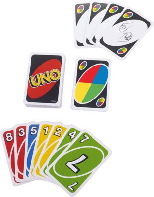 5 Stück UNO Kartenspiel mit Wild cards matt neueste Version Familie Spaß 