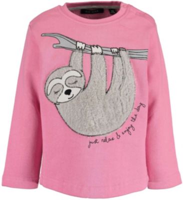 Baby Sweatshirt mit Applikation rosa Gr. 80 Mädchen Kleinkinder