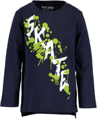 Langarmshirt dunkelblau Gr. 122 Jungen Kinder