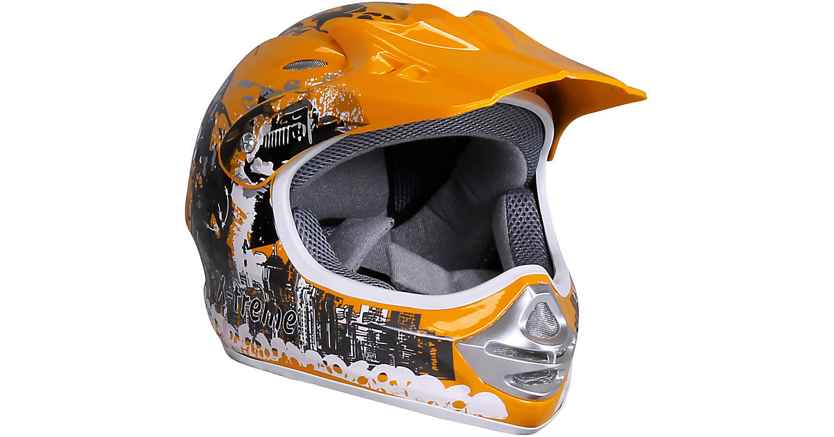 Kinder Motorrad Helm X-treme Größe XS gelb Gr. 49-50
