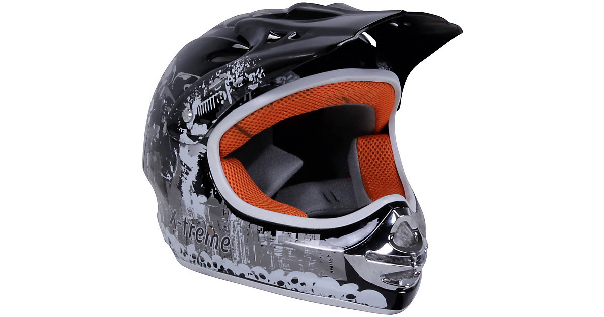 Kinder Motorrad Helm X-treme Größe XXL schwarz Gr. 59-60