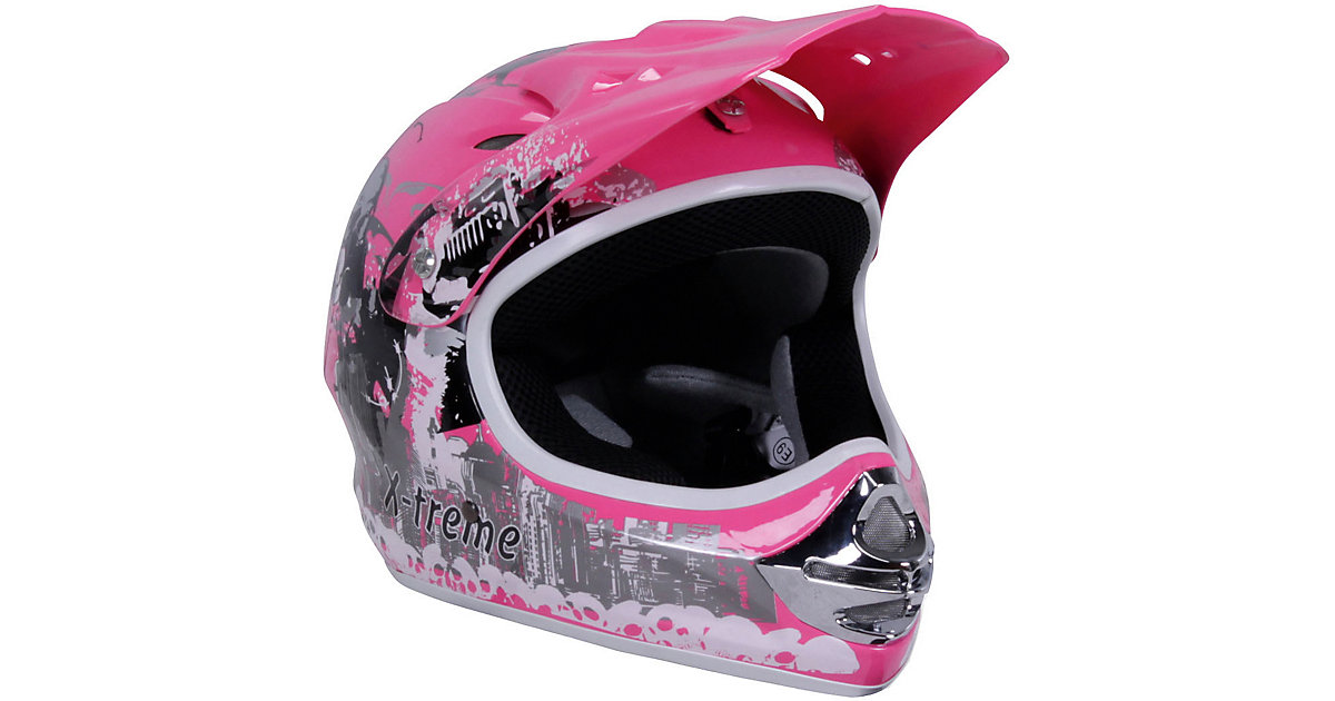 Kinder Motorrad Helm X-treme Größe XXL pink Gr. 59-60