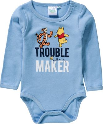 Disney Winnie Puuh Baby Body blau Gr. 68 Jungen Baby