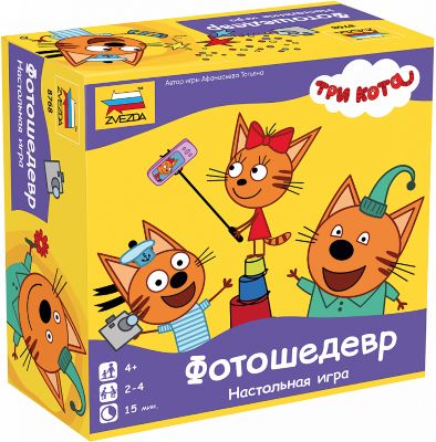 Настольная игра Звезда "Три кота. Фотошедевр"
