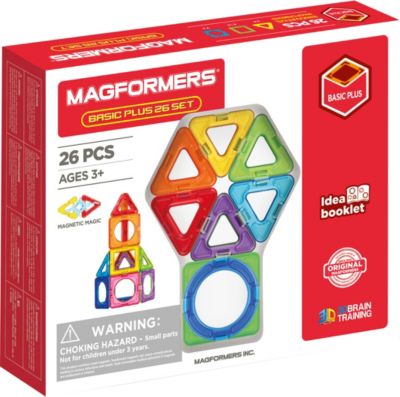 MAGFORMERS 105pcs Magformers Spielzeug 3D Ziegel Magnetische Bausteine Pädagogisches Kinder 