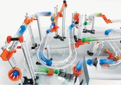 Action & Reaction Sound-Schienen Spielzeug für Kinder ab 6 Jahren erweiterbarer Baukasten spektakuläres Zubehör für die Kugelbahn Clementoni 59168 Galileo Science
