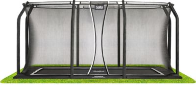 Trampolin Salta Royal Baseground Rechteckig Sicherheitsnetz 305x214cm schwarz