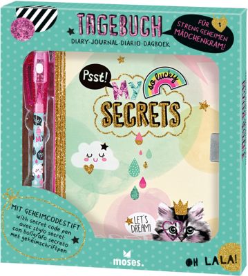 Buch - Tagebuch ��My secrets�� mit Geheimcodestift