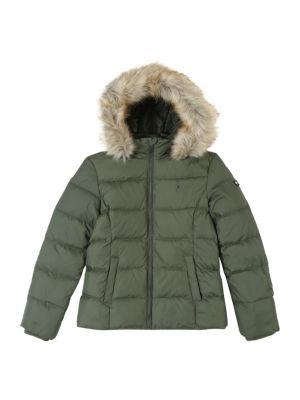 TOMMY HILFIGER winterjacke essential basic Winterjacken khaki Gr. 128 M�dchen Kinder