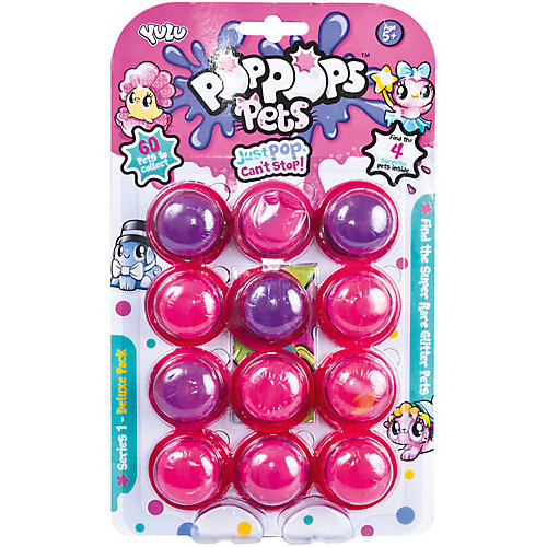 Игровой набор Yulu PopPops Pets, 12 шт от BANDAI