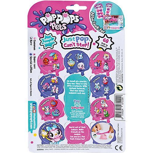 Игровой набор Yulu PopPops Pets, 12 шт от BANDAI