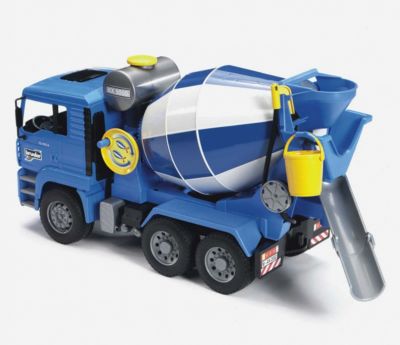 Bruder 1638 MAN TGA Betonmisch-LKW mit Helm Baustellen-Fahrzeug Spielzeug Modell 