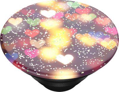 PopGrip Premium Glitter Bokeh Hearts bunt