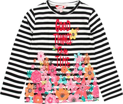 Langarmshirt wei Gr. 140 Mdchen Kinder