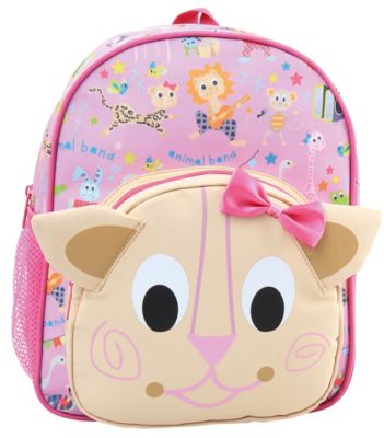 Jacob Kinderrucksack WHOOP Katze rosa-kombi