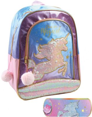 Jacob UNI2975720S Jacob Rucksackset Unicorn, 2-tlg. bunt