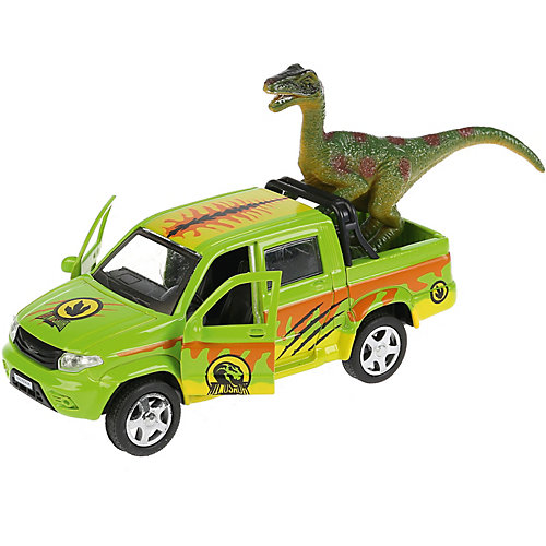 Машинка Технопарк "UAZ Pickup сафари", с фигуркой, инерционная, 12 см от ТЕХНОПАРК