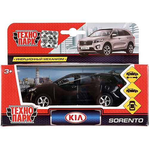 Машинка "Технопарк" KIA Sorento Prime, инерционная, 12 см, черная от ТЕХНОПАРК