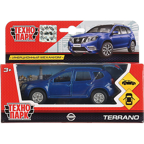 Машинка "Технопарк" Nissan Terrano, инерционная, 12 см, синяя от ТЕХНОПАРК