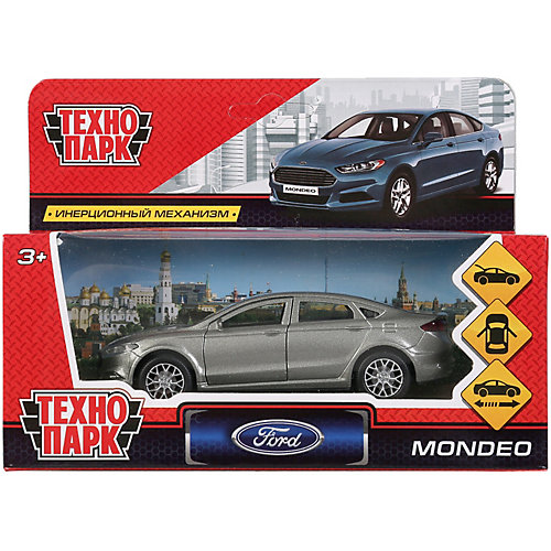 Машинка "Технопарк" Ford Mondeo, инерционная, 12 см, серая от ТЕХНОПАРК