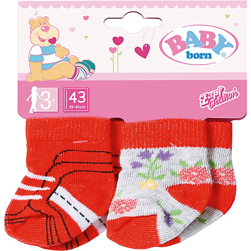 Одежда для куклы Zapf Creation Baby born Носки, 2 пары, красные от Zapf Creation