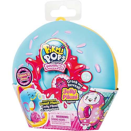 Игровой набор Moose Pikmi Pops "Большой плюшевый пончик", голубой от Moose