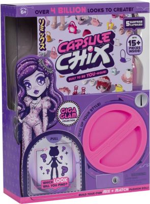 Кукла-конструктор Moose Capsule Chix "Гига глэм", 15 деталей