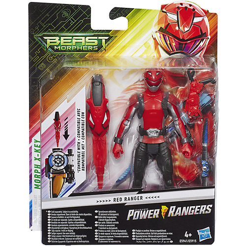 Игровая фигурка Power Rangers Beast Morphers Красный Рейнджер, 15 см от Hasbro