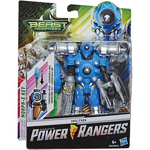 Игровая фигурка Power Rangers Beast Morphers Дриллетрон с боевым ключом, 15 см от Hasbro
