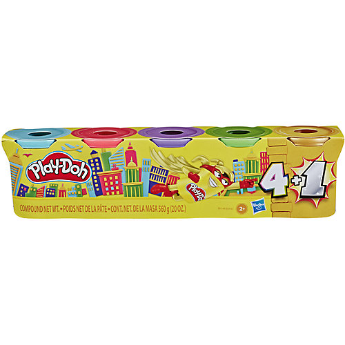 Промо-набор пластилина Play-Doh, 4 + 1 банка золотого цвета от Hasbro