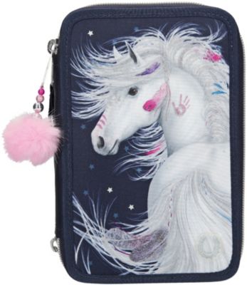 Miss Melody LED-3-fach-Federmppchen blau