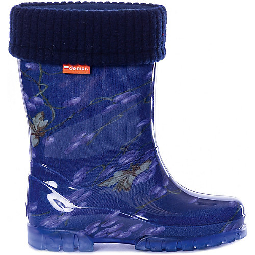 Резиновые сапоги со съемным носком Demar Twister Lux Print - синий от Demar