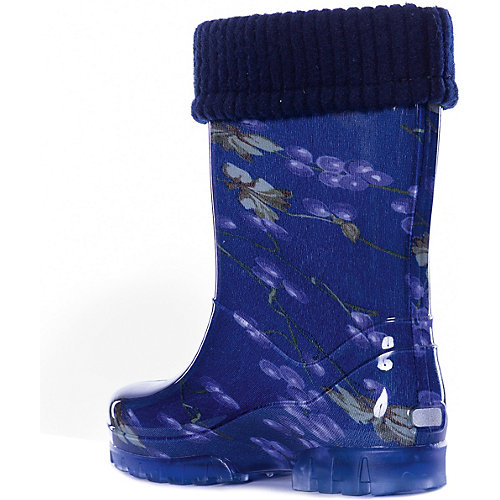 Резиновые сапоги со съемным носком Demar Twister Lux Print - синий от Demar