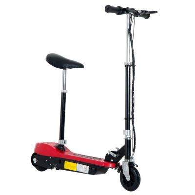 HOMCOM Kinder Elektroroller mit Sitz rot