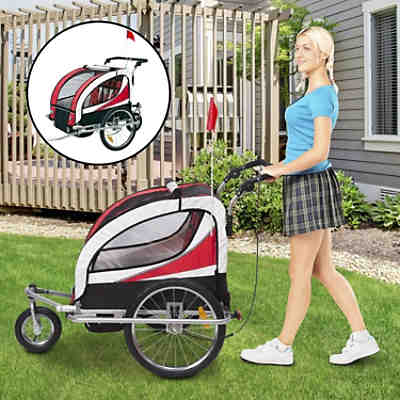 Kinderanhanger 2 In 1 Fahrradanhanger Und Jogger Homcom Mytoys