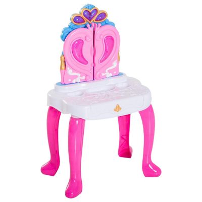 Kinderschminktisch mit Klavier rosa/blau