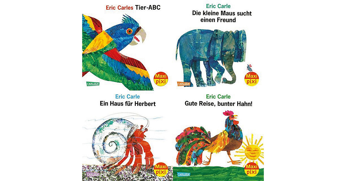 Buch - Maxi Pixi: Eric Carle 90. Geburtstag, 4 Hefte