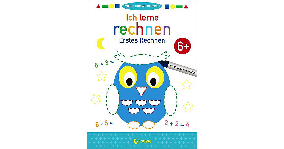 Spielzeug: Loewe Verlag Buch - Wisch und wieder weg: Ich lerne rechnen 6+