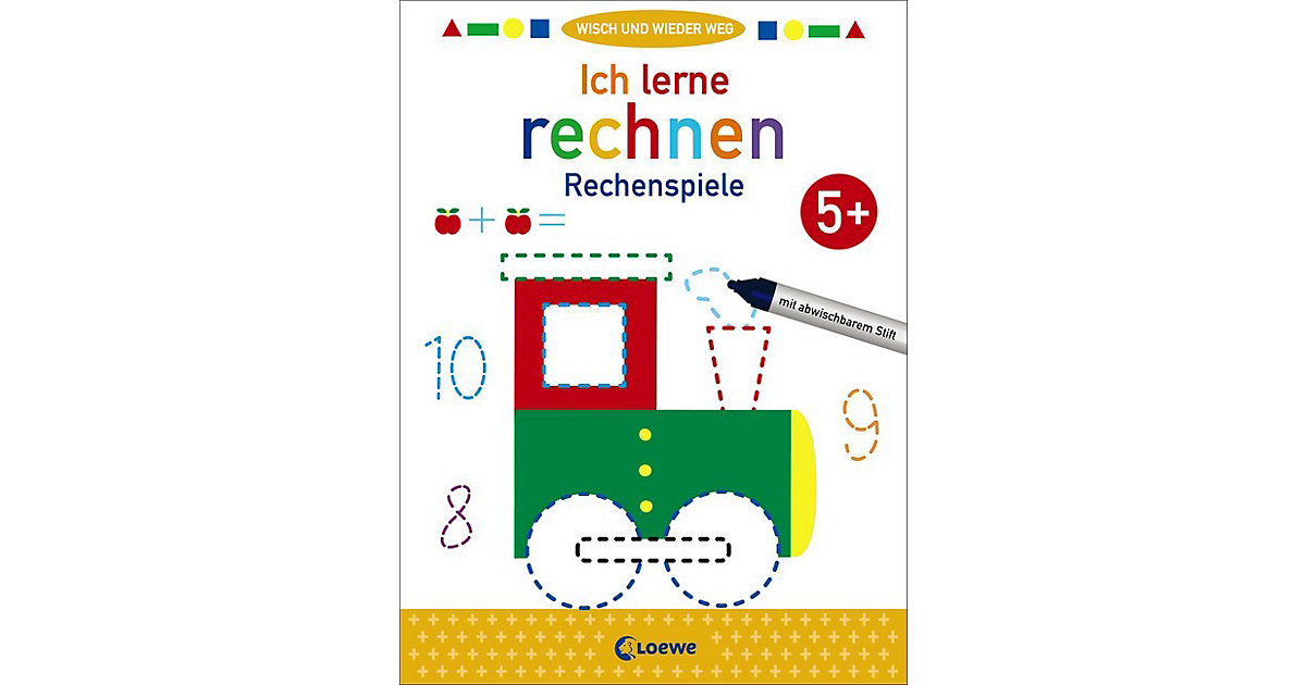 Spielzeug: Loewe Verlag Buch - Wisch und wieder weg: Ich lerne rechnen 5+
