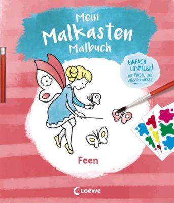 Buch - Mein Malkasten-Malbuch: Feen