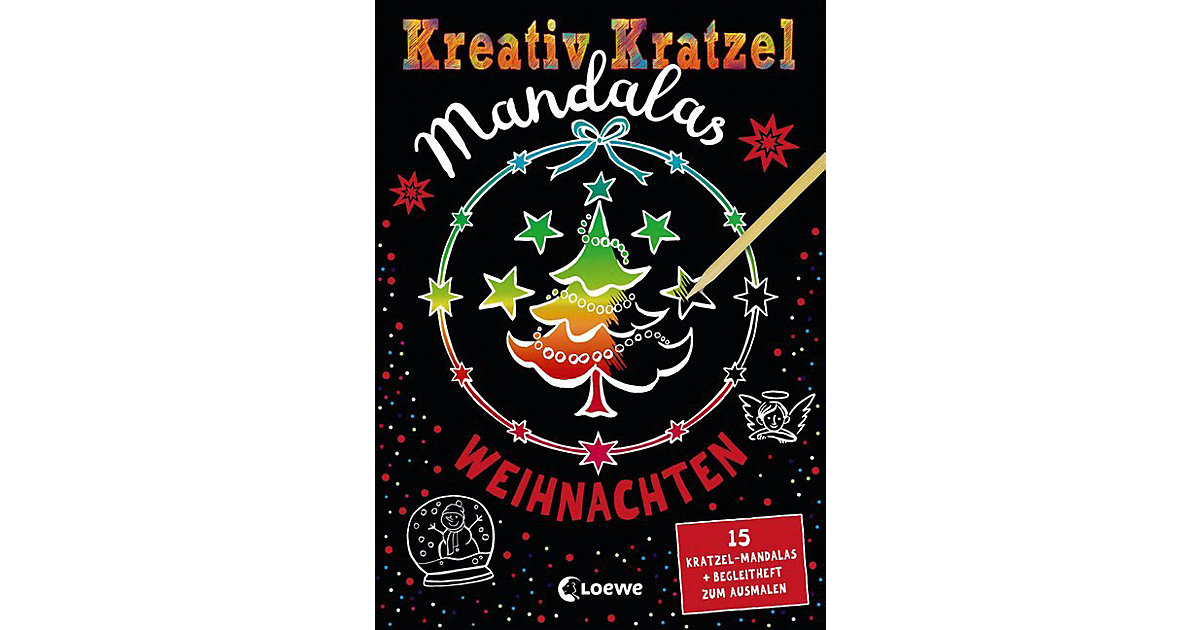 Buch - Kreativ-Kratzel Mandalas: Weihnachten