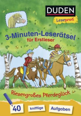 Buch - Duden Leseprofi: 3-Minuten-Lesertsel Erstleser: Riesengroes Pferdeglck Kinder