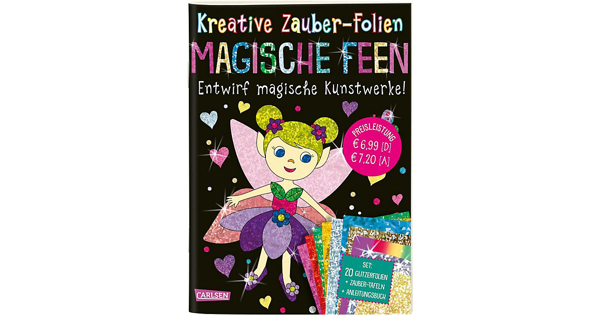 Spielzeug: Carlsen Verlag Buch - Kreative Zauber-Folien: Magische Feen: Set mit 10 Zaubertafeln, 20 Folien und Anleitungsbuch
