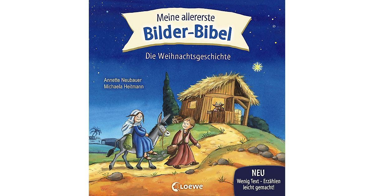 Babyspielzeug: Loewe Verlag Buch - Meine allererste Bilder-Bibel: Die Weihnachtsgeschichte
